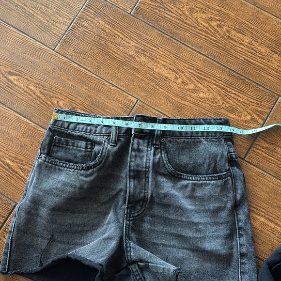 O’NEILL black denim cut off shorts 27 - Picture 6 of 6